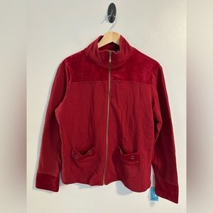 iActive Burgundy Athletic Zip Jacket size Large. New with tag